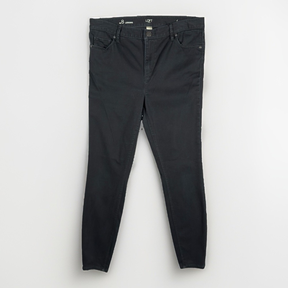 LOFT Outlet Legging Jeans Womens 8 Black Skinny Stretch Denim Jegging Pants